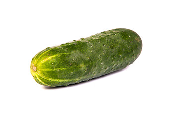 Image showing Fresh Cucumbers on white