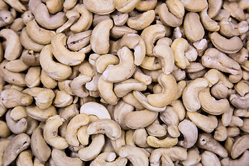 Image showing Different nuts in the street shop in Dubai