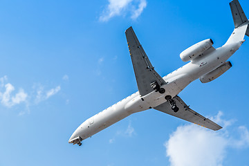 Image showing Airplane in the sky - Passenger Airliner / aircraft