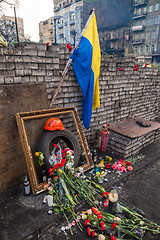 Image showing Ukrainian revolution, Euromaidan after an attack by government f