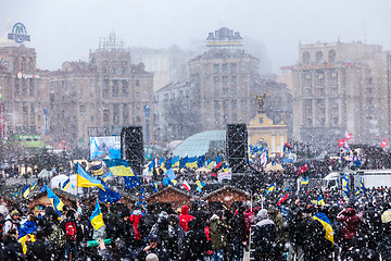 Image showing Protest on Euromaydan in Kiev against the president Yanukovych