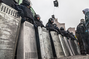 Image showing Protest on Euromaydan in Kiev against the president Yanukovych