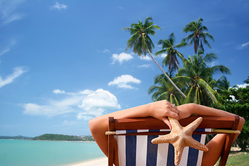 Image showing Tropical Sunbather