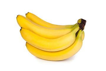 Image showing A bunch of bananas isolated