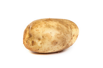 Image showing One potato isolated on white