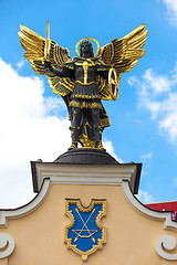 Image showing Monument of Angel in Kiev, independence square