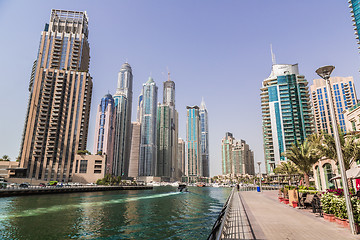 Image showing Dubai Marina cityscape, UAE