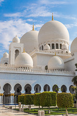 Image showing Sheikh Zayed Mosque in Middle East United Arab Emirates with ref