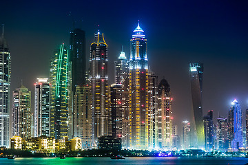 Image showing Dubai Marina cityscape, UAE