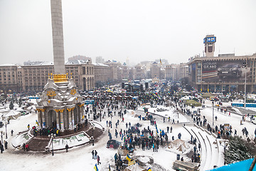 Image showing Protest on Euromaydan in Kiev against the president Yanukovych