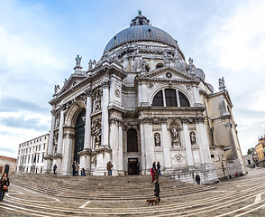 Image showing Santa Maria della Salute church  in Venice, Italy.