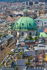 Image showing Panorama of Vienna from St. Stephen's Cathedral