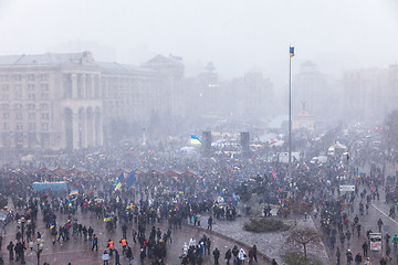 Image showing Protest on Euromaydan in Kiev against the president Yanukovych