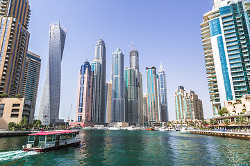 Image showing Dubai Marina cityscape, UAE