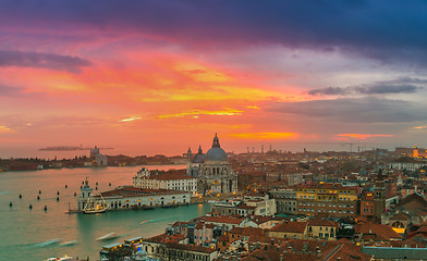 Image showing View of Basilica di Santa Maria della Salute,Venice, Italy