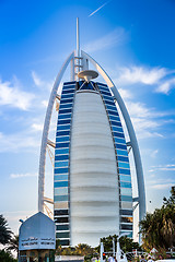 Image showing Burj Al Arab is a luxury 5 stars hotel