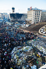 Image showing Ukrainian revolution, Euromaidan after an attack by government f