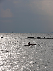 Image showing Kayak In Sunset