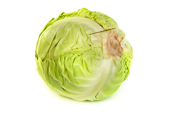 Image showing Green cabbage isolated on white
