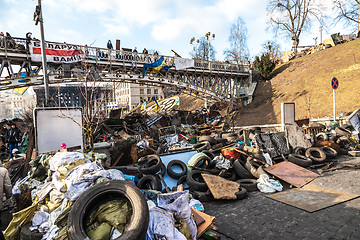 Image showing Ukrainian revolution, Euromaidan after an attack by government f