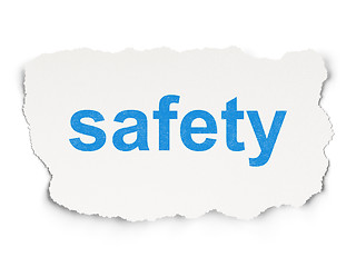 Image showing Security concept: Safety on Paper background