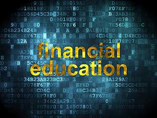 Image showing Education concept: Financial Education on digital background