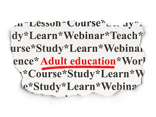 Image showing Education concept: Adult Education on Paper background