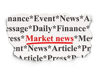 Image showing News concept: Market News on Paper background