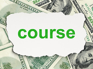 Image showing Education concept: Course on Money background