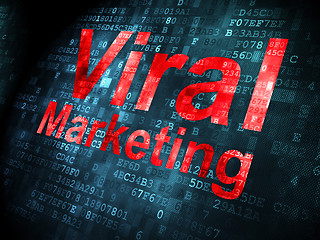 Image showing Advertising concept: Viral Marketing on digital background