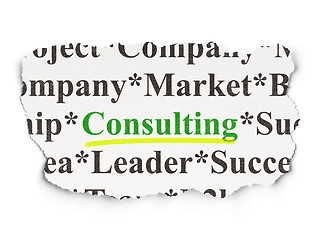 Image showing Finance concept: Consulting on Paper background