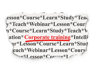 Image showing Education concept: Corporate Training on Paper background