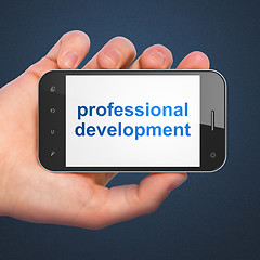 Image showing Education concept: Professional Development on smartphone