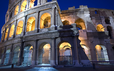 Image showing colosseum at night dusk