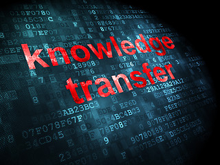 Image showing Education concept: Knowledge Transfer on digital background