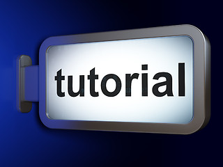 Image showing Education concept: Tutorial on billboard background