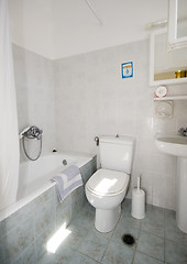 Image showing hotel bathroom greek islands