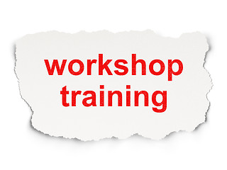 Image showing Education concept: Workshop Training on Paper background
