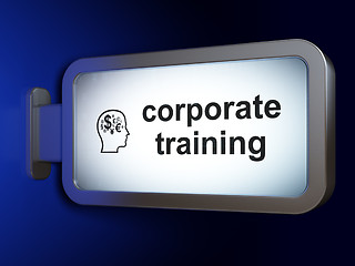 Image showing Education concept: Corporate Training and Head With Finance Symb