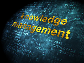 Image showing Education concept: Knowledge Management on digital background