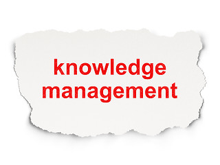 Image showing Education concept: Knowledge Management on Paper background