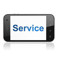 Image showing Business concept: Service on smartphone