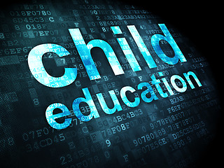 Image showing Education concept: Child Education on digital background