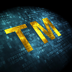 Image showing Law concept: Trademark on digital background