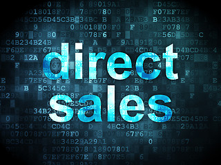 Image showing Advertising concept: Direct Sales on digital background
