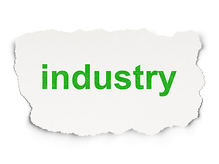 Image showing Finance concept: Industry on Paper background