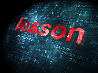 Image showing Education concept: Lesson on digital background