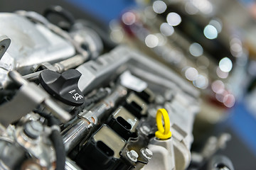 Image showing Detail photo of a car engine