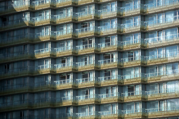 Image showing Texture of a building outdoors