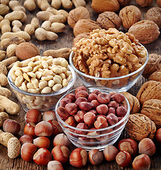 Image showing various kinds of nuts